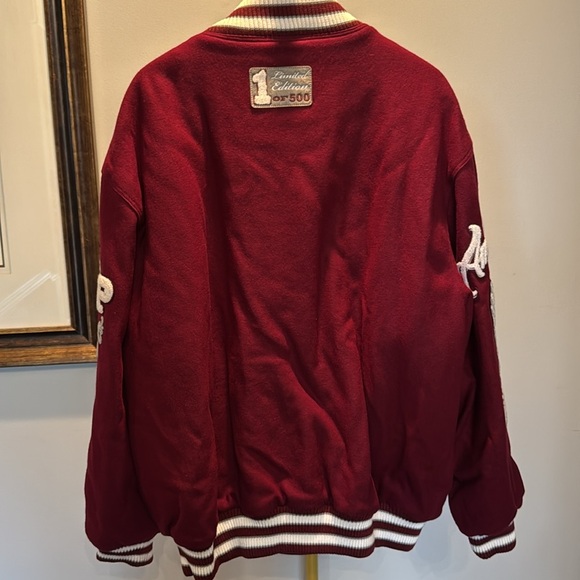 Pelle Pelle limited edition Burgundy Varsity Jacket Vintage and Rare EUC 3XL - Picture 8 of 16